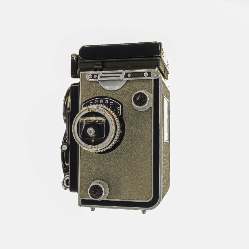Rolleiflex TLR  lente Carl Zeiss Tessar 75mm f3.5 T Fotometro acoplado