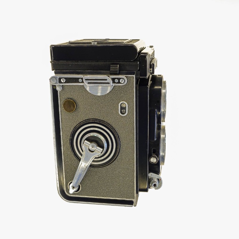 Rolleiflex TLR  lente Carl Zeiss Tessar 75mm f3.5 T Fotometro acoplado